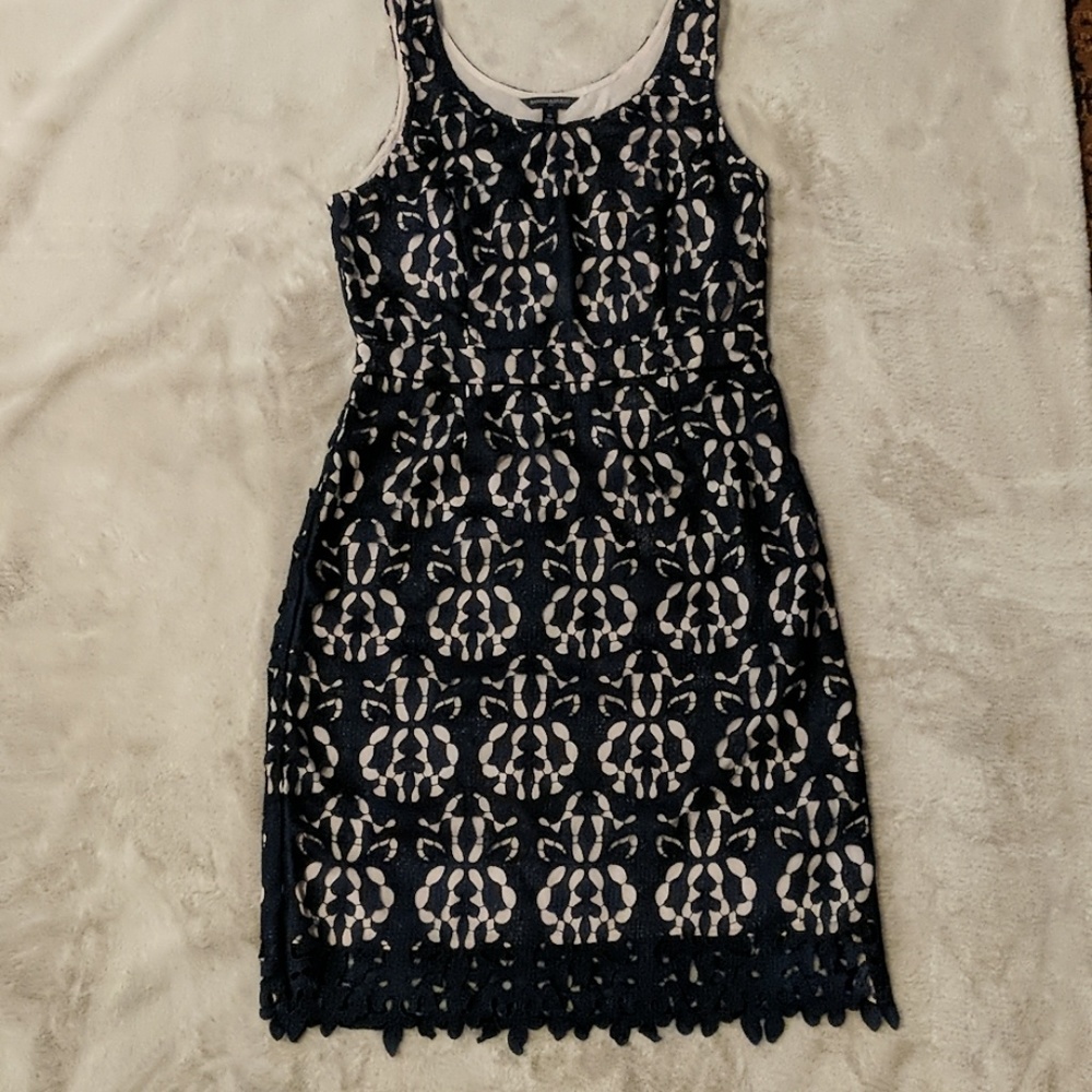 Banana Republic Lace Overlay Dress